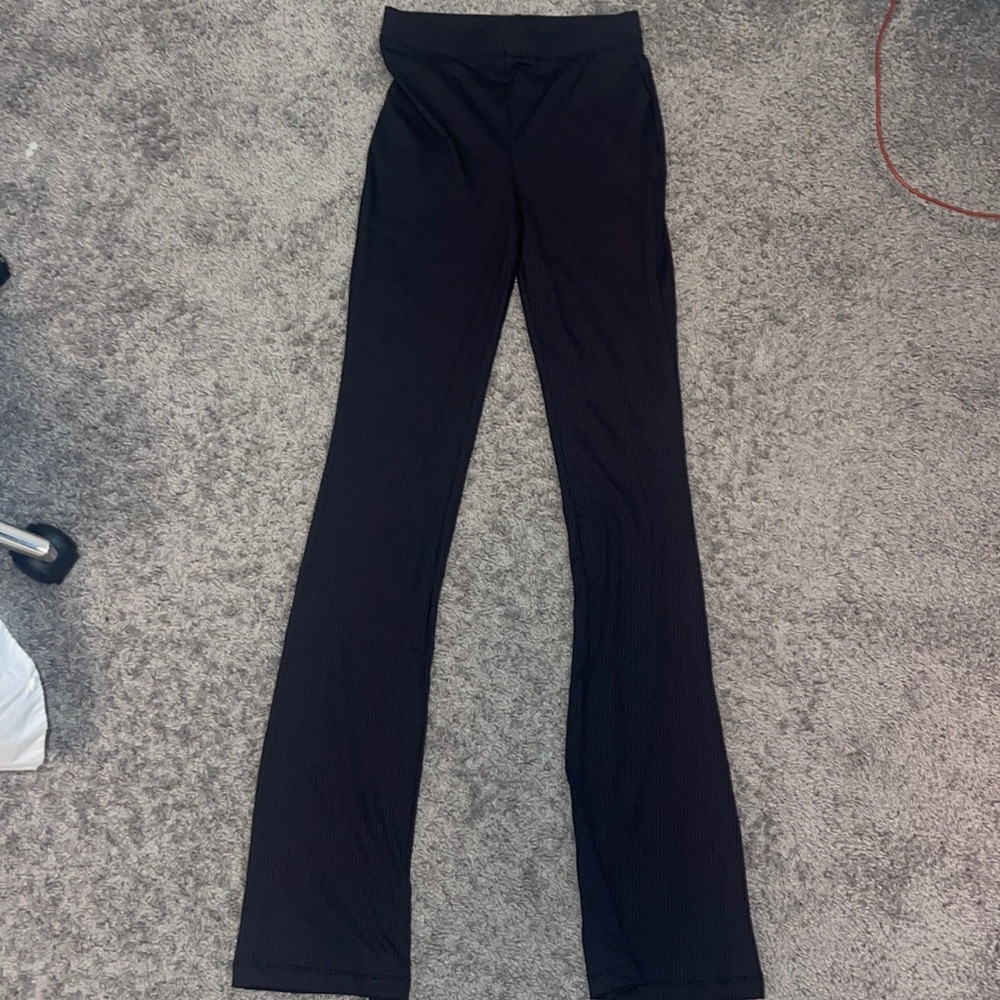 H&M women’s ribbed flare leggings size XS